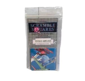 B. Dazzle Inc. Scrabble Squares Vintage Airplanes Educational Puzzle 1999 - Picture 1 of 9