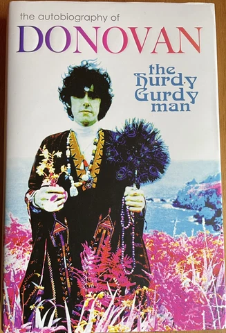 Donovan Leitch Autograph Book "THE HURDY GURDY MAN"   UK Version Cover