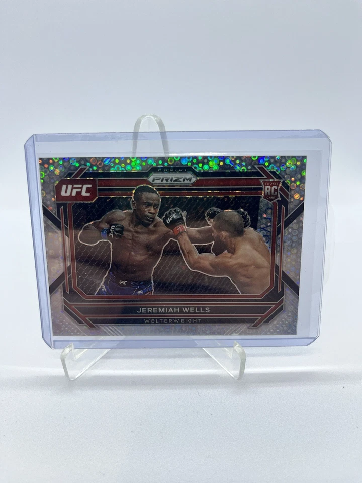 2023 Panini Prizm UFC JEREMIAH WELLS RC ROOKIE #44 UNDERCARD SILVER DISCO PRIZM - Image 1 of 1