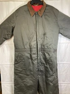 Tuta grande vintage anni 70 XL trapuntata isolata outdoor lavoro abbigliamento tuta Talon - Foto 1 di 8