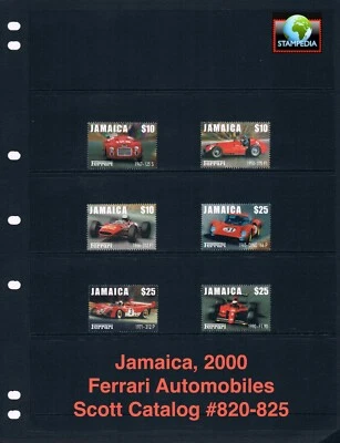$6.75 Scott Value - 2000 JAMAICA Ferrari Race Cars Automobiles CV MNH NH UM - Image 1 of 4