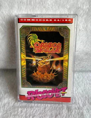 Commodore 64 / 128 CBM C64 Dragonskulle game - tested, new case, free badge VGC - Image 1 of 4