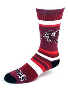 South Carolina Gamecocks Rainbow Stripe Crew Socks - Picture 1 of 2