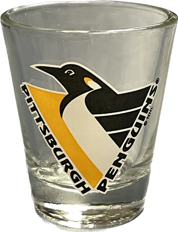 Vintage Pittsburgh PENGUINS Hockey Shot Glass Cover