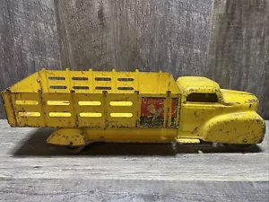 Vtg Original 1940's Marx Coca Cola Pressed Steel Delivery Toy Truck w/Sprite Boy - Picture 1 of 20