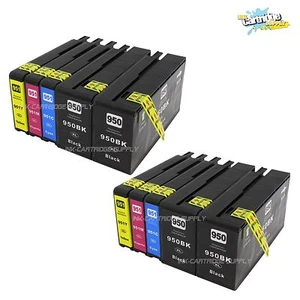 10PK 950XL 951XL High Yield ink For HP OfficeJet Pro 8100 8600 8610 8620 8615 - Picture 1 of 6