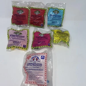 1992 McDonald's Toy Holiday Cabbage Patch Kids conjunto completo de 5 + 2 extras NUEVO - Imagen 1 de 13