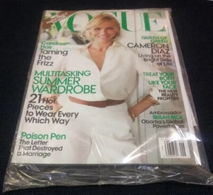 Vogue Magazine Juni 2009 Cameron Diaz grün NEU ungeöffnete Tasche - Bild 1 von 2