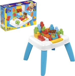 MEGA BLOKS Build 'N Tumble Table Toy Playset with 2 Tumble Features, 23 Big Bloc - Picture 1 of 12