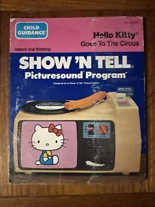 1983 Vintage Child Guidance Hello Kitty va al circo spettacolo N Tell programma - Foto 1 di 3