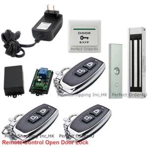 Sistema de control de acceso a puerta, bloqueo magnético eléctrico de 400 libras + 3 controles remotos EE. UU. - Imagen 1 de 11