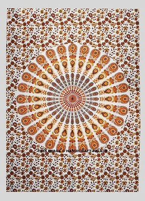 LARGE INDIAN HIPPIE MANDALA TAPESTRY WALL HANGING BEACH SOFA THROW Boho Decor - image 1 of 3