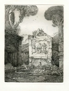 MOHLITZ PHILIPPE GRAVURE THRASYLLE 1998 ETCHING NON SIGNÉE FANTASTIQUE - Picture 1 of 1