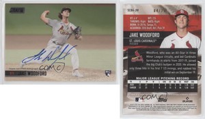 2021 Topps Stadium Club Black Foil /25 Jake Woodford #SCBA-JW Rookie Auto RC