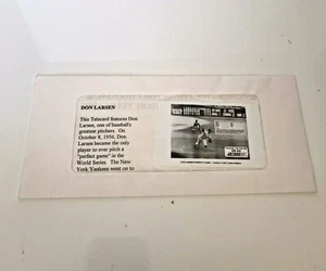 "Telecard ACMI Don Larsen 1961 8 de octubre 1956 ""juego perfecto" - Imagen 1 de 6