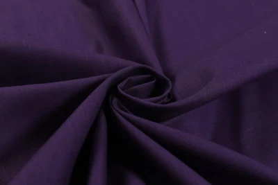 Diy Solid Purple Upholstery Sofa Cloth Summer Shirt Clothing Slub Cotton Fabric - Image 1 of 3