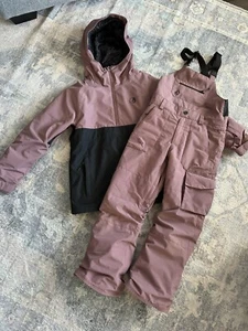 Boys/Girls Volcom Ski Jacket And Bib Overall Size 10 - Picture 1 of 5