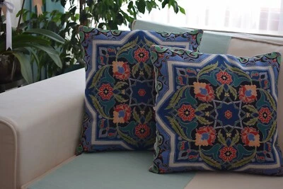 Anatolian Seljuk and Ottoman Design  Pillow Cushion | Handmade Pillow Case - Image 1 of 4