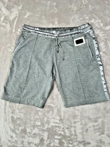 Dolce & Gabbana pantaloncino uomo 2XL grigio raso zip tasca logo placca Made in Italy - Foto 1 di 17