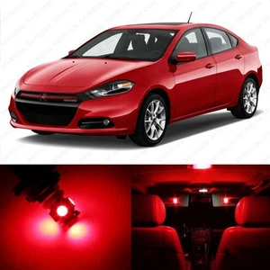 Paquete de 9 luces interiores LED rojas para Dodge Dart 2013-2016 + herramienta de palanca - Imagen 1 de 7