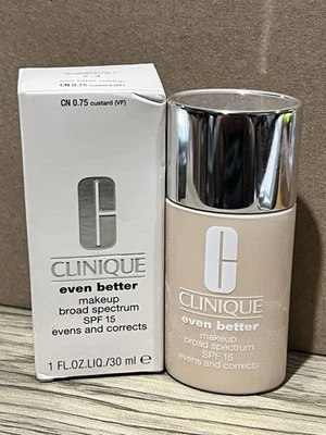 Clinique Even Better Makeup Broad Spectrum SPF 15 - CN 0.75 Custard (VF) 1oz.NEW - Image 1 of 2