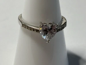 VIKI LYNN 925 Sterling Silver Ring Wedding Engagement Promise Cubic Zircon - Bild 1 von 7