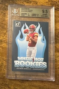 2024 Donruss White Hot Rookies #8 Jayden Daniels RC BGS 9.5 #S5371 - Picture 1 of 2