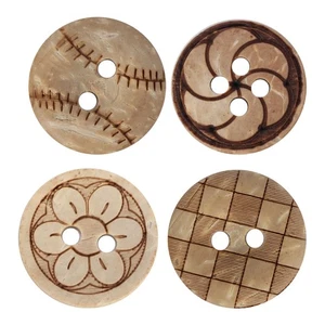 14-15mm 100pcs/bag 4-Holes Round Buttons Sew Tools Accessories Handmade Crafts - Picture 1 of 14