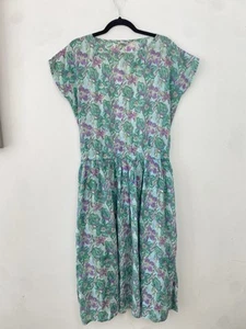 Anokhi Vintage Size 10 80’s Floral Cotton Made In India Dress - Picture 1 of 4