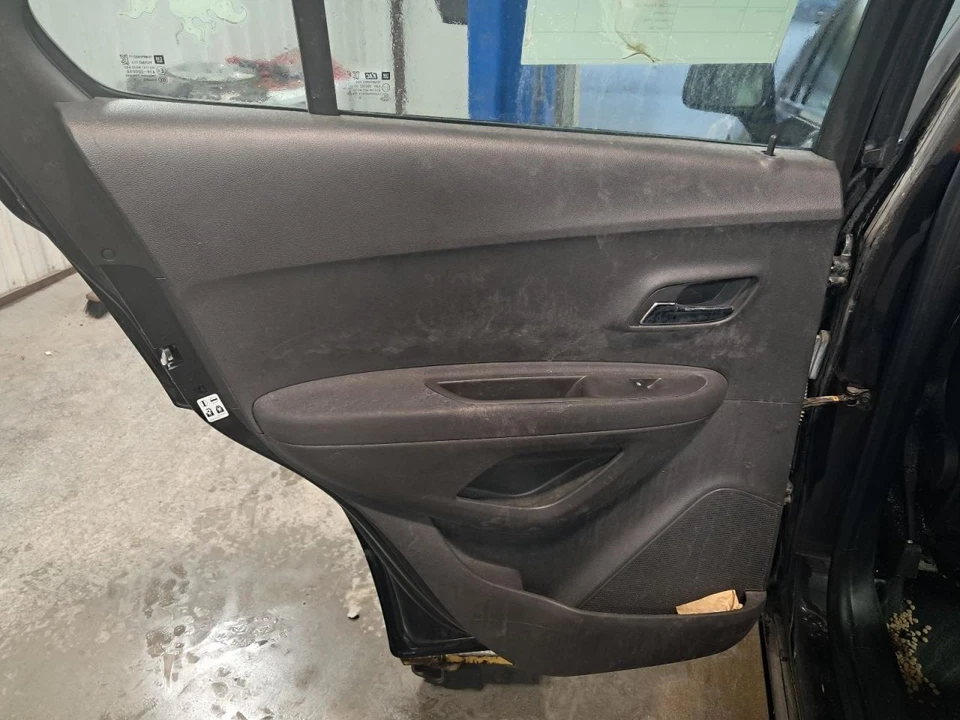 2015 Chevrolet Trax Left Rear Door Trim Panel Black OEM Used 84000 Miles - Image 1 of 4