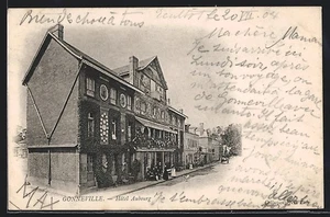 AK Gonneville, Hotel Aubourg 1904  - Bild 1 von 2
