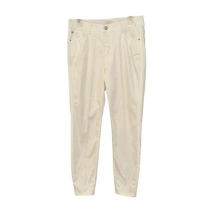 Curve Appeal White Jeans Size 10/30 Tapered Legs - Picture 1 of 13