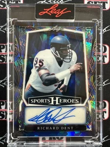 Richard Dent 2025 Hoja Metal Héroes Deportivos Cristal Azul 4/4 Auto Bears - Imagen 1 de 2