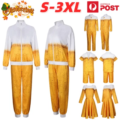 Oktoberfest Beer Costume Bavarian German Cosplay Fancy Dress Octoberfest Party — 第 1/4 张图片