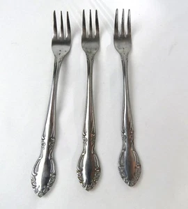 Stainless Steel Japan Set of 3 Forks Three Tines for Seafood Shrimp Cocktail VTG - Picture 1 of 3