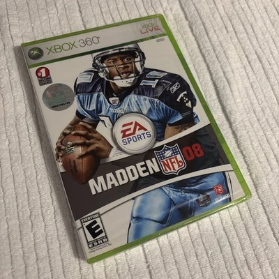 Madden NFL 08 Xbox 360 足球运动视频游戏全新! / 工厂密封 — 第 1/4 张图片