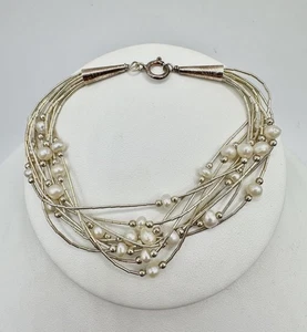 "Pulsera navajo de plata esterlina de colección Rising Sun firmada con cuentas 7"" venta inmobiliaria leer" - Imagen 1 de 7