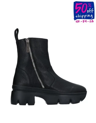 RRP€950 GIUSEPPE ZANOTTI Leather Ankle Boots US7 UK4 EU37 Logo Made in Italy - Image 1 of 4