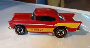 Hot Wheels Redline '57 Chevy rote Farbe, 1976 Hong Kong Vintage Diecast - Bild 1 von 10