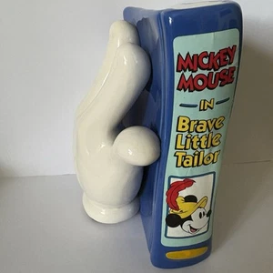 Fermalibri a mano Topolino in ceramica Disney in coraggioso piccolo sarto sigle - Foto 1 di 7