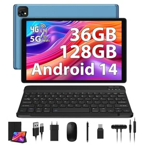 Tablet 10 pollici 4G lte e 5G WiFi Android 14.0 Octa Core 2.0GHz 36GB - Foto 1 di 71