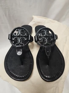Tory Burch Miller Pave Black Crystal And Leather Style #145945 Size 6.5 MSRP$298 - Picture 1 of 9