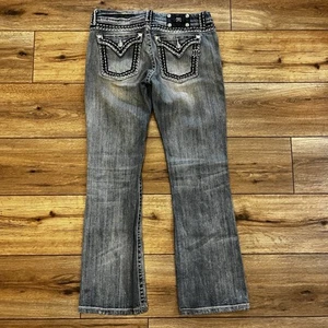 Pantalones de mezclilla Miss Me corte bota fácil para mujer 28 JE5014E2R tiro bajo desgastados (32x30) - Imagen 1 de 11