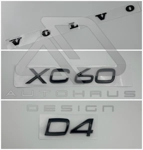 Insignia trasera negra brillante letras Ford Volvo XC60 D4 - Imagen 1 de 1