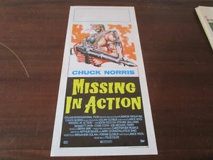 1985 ORIGINAL MISSING IN ACTION CHUCK NORRIS POSTER - Picture 1 of 2