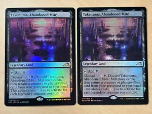 MTG Magic the Gathering 1x Takenuma Abandoned Mire Foil Kamigawa Neon Dynasty NM - Picture 1 of 2