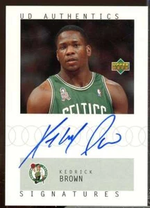 Kedrick Brown Card 2002-03 UD Authentics Signatures #KE - Picture 1 of 2