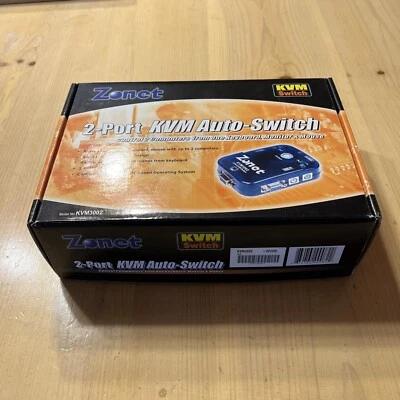Zonet KVM3002 2-Port KVM Switch new in box - Image 1 of 3