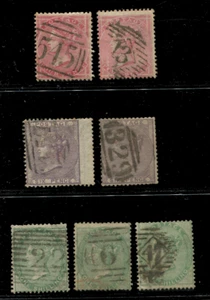 GB QV 1855-57 4d SG 66 & 66b 6d SG 69 & 70 1/- SG 71-73 used selection - Picture 1 of 5