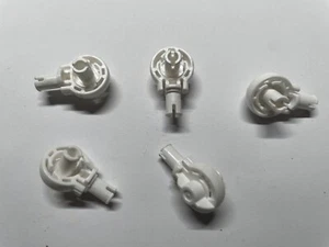 Lego 5 x white / blanc Rotation Joint Ball Loop 8106 76947 76940 71786 ref 47455 - Foto 1 di 1